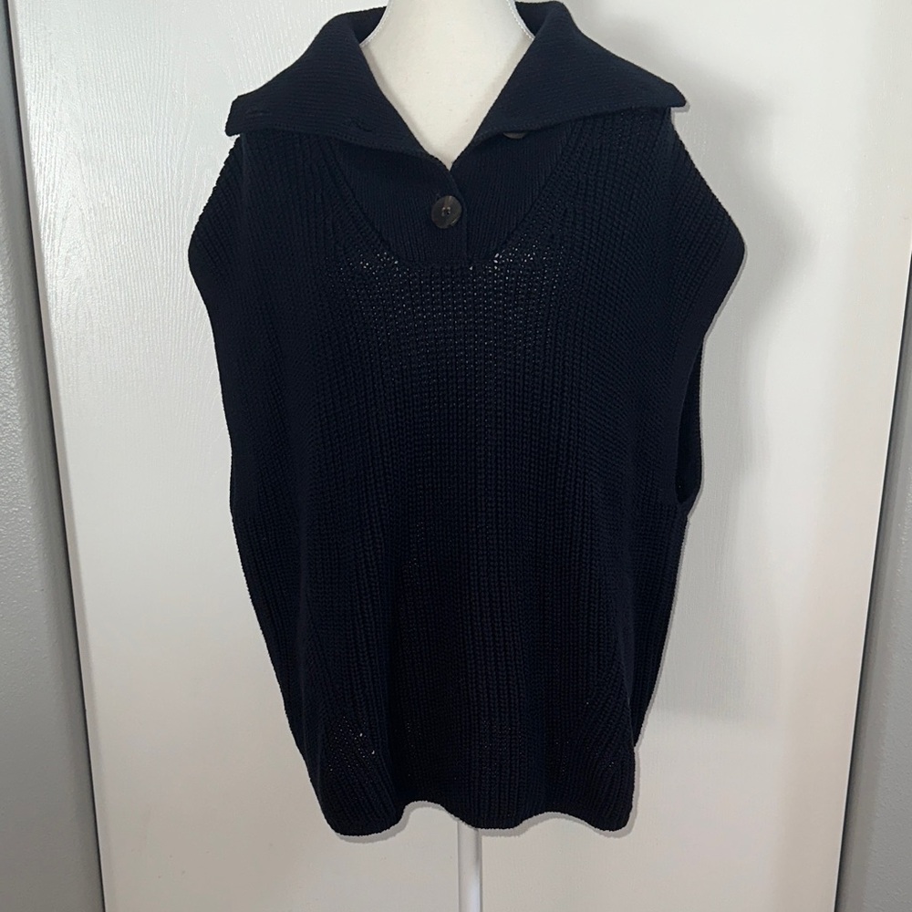 Women's Navy Sweater Vest